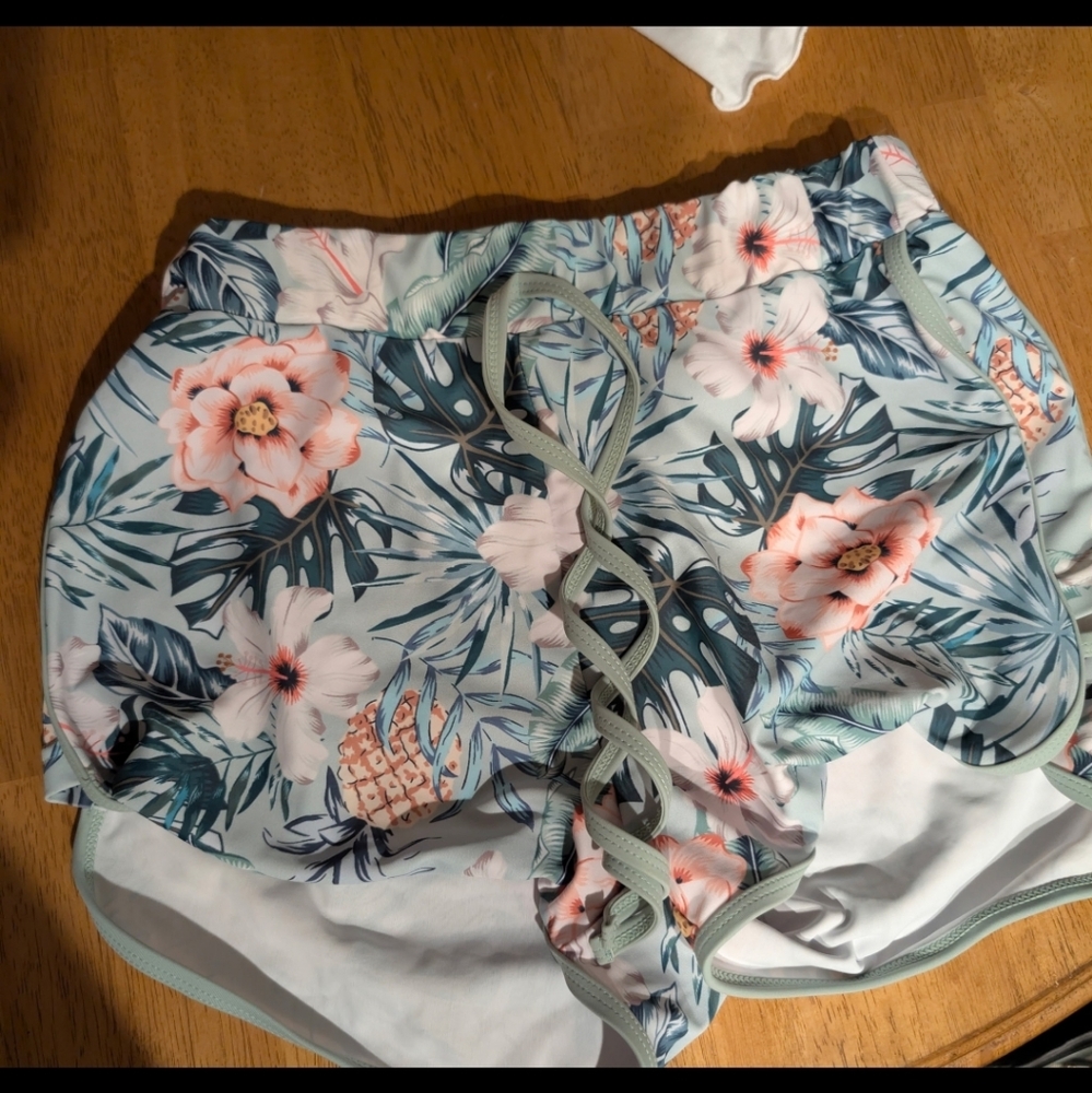 Rash Guard Floral Set Shein